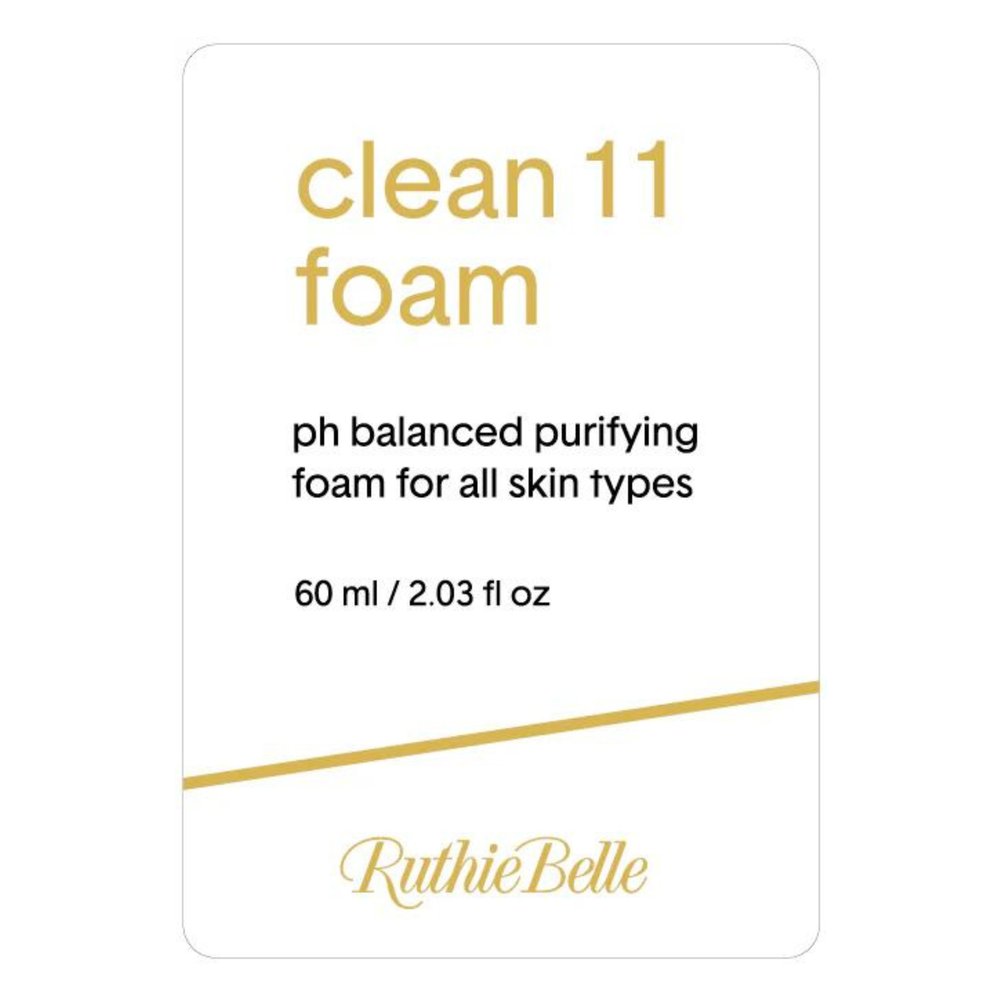 Clean 11 Front Stickers White 20pc